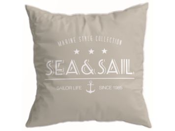 SANTORINI декоративная подушка Sea&Sail, бежевая, 40 x 40 см