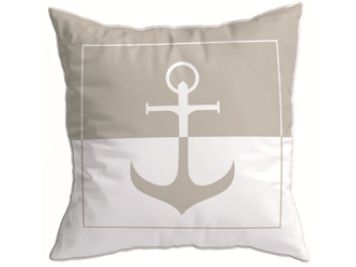 SANTORINI декоративная подушка Anchor Beige, бежевая, 40 x 40 см