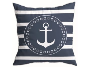 SANTORINI декоративные подушки (2 шт.) Navy Blue, бежевые 40 x 40 см.