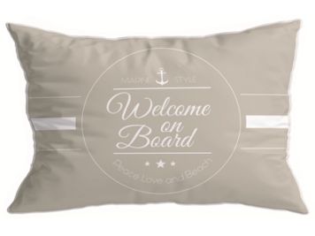 SANTORINI декоративные подушки (2 шт. ) Welcome Beige, бежевые 60 x 40 см.