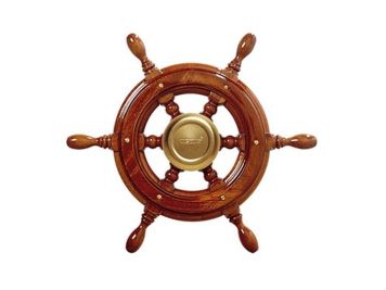 Штурвал КC52 Ø520мм из красного дерева