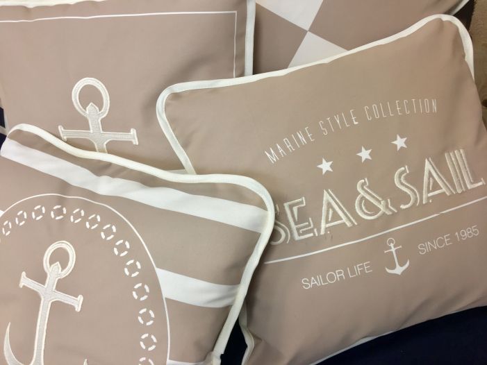 SANTORINI декоративні подушки (2 шт.) Flag I Beige, бежеві 40 x 30 см.