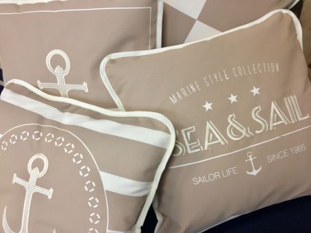 SANTORINI декоративні подушки (2 шт.) Flag I Beige, бежеві 40 x 30 см.