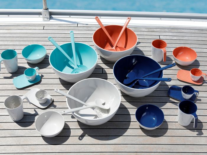 SUMMER Blue салатниця зі столовими приборами