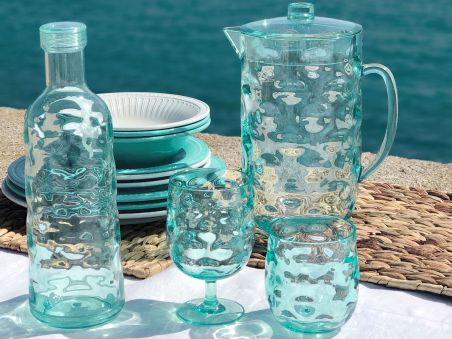 HARMONY склянки для води/соку з подвійними стінками, колір морської хвилі, набір 6 шт