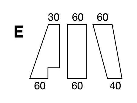 Простынка на резинке, форма кровати по схеме E, Beige