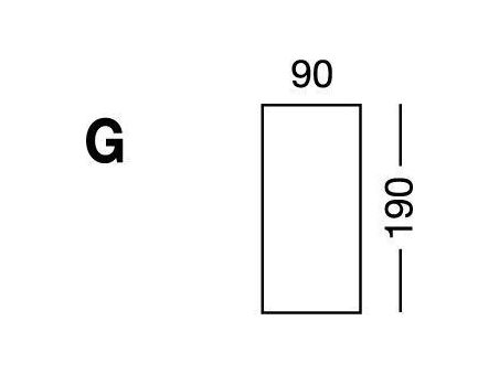 Простынка на резинке, форма кровати по схеме G, White