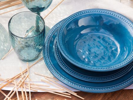 HARMONY тарілка супова, колір темної морської хвилі, набір 6 шт.