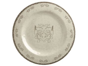 HARMONY Тарілки десертні з малюнком, кольору слонової кістки, набір 6 шт