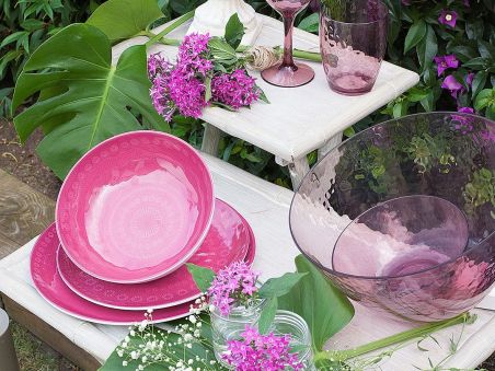 ROSETTE тарілка десертна, пурпурна набір 6 шт.