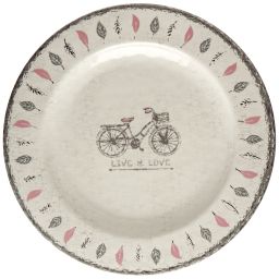 TOSCANA тарелка десертная с рисунком, цвета слоновой кости набор 6 шт.