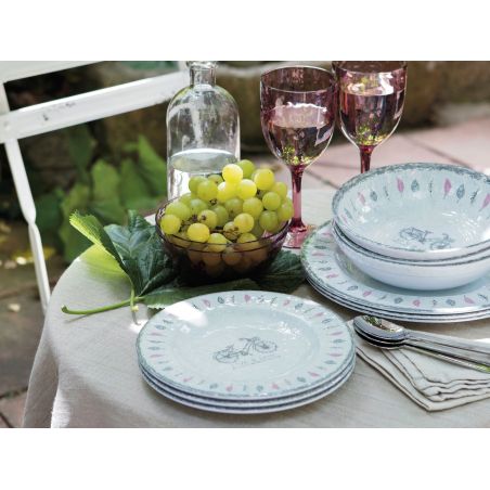 ROSETTE тарілка десертна з малюнком, кольору слонової кістки, набір 6 шт. ROSETTE тарілка десертна з малюнком, кольору слонової кістки, набір 6 шт.