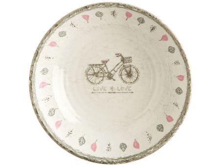 ROSETTE тарілка глубока з малюнком, кольору слонової кістки,  набір 6 шт. ROSETTE тарілка глубока з малюнком, кольору слонової кістки,  набір 6 шт.
