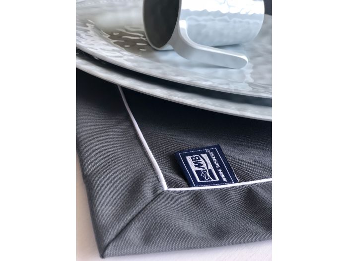 WATERPROOF Скатерть водоотталкивающая 115х100 см., темно серая