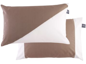 WATERPROOF Водовідштовхувальні подушки (2 шт.) 60х40 см., коричнева з білим
