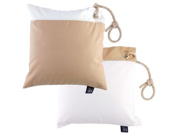 WATERPROOF Водовідштовхувальні подушки (2 шт.) 40х40 см., бежеві з білим