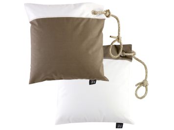 WATERPROOF Водовідштовхувальні подушки (2 шт.) 40х40 см., коричнві з білим