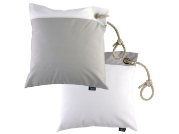 WATERPROOF Водовідштовхувальні подушки (2 шт.) 40х40 см., сірі з білим