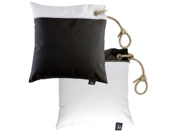 WATERPROOF Водовідштовхувальні подушки (2 шт.) 40х40 см., темно-сірі з білим