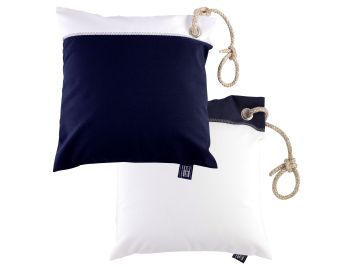 WATERPROOF Водовідштовхувальні подушки (2 шт.) 40х40 см., синя з білим