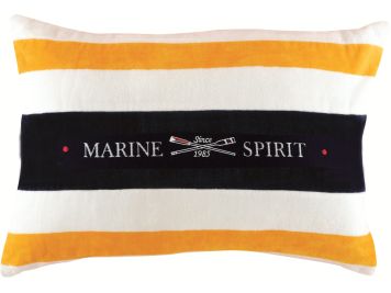 SPIRIT Водовідштовхувальна подушка (1шт), біла з жовтими смугами, 60 х 40 см.