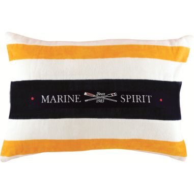 SPIRIT Водовідштовхувальна подушка (1шт), біла з жовтими смугами, 60 х 40 см.