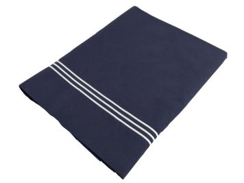 SANTORINI Простирадло односпальне темно-синє 280 х 130 см., з наволочкою 90 х 45 см.