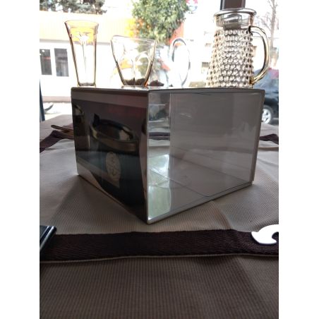 WINDPROOF Premium Anchor попільничка чорна з якорем, замінник шкіри