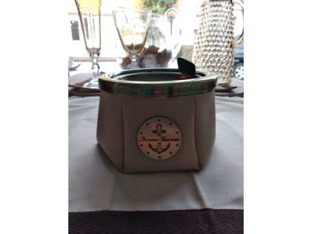 WINDPROOF Premium Anchor пепельница светло-серая с якорем, заменитель кожи