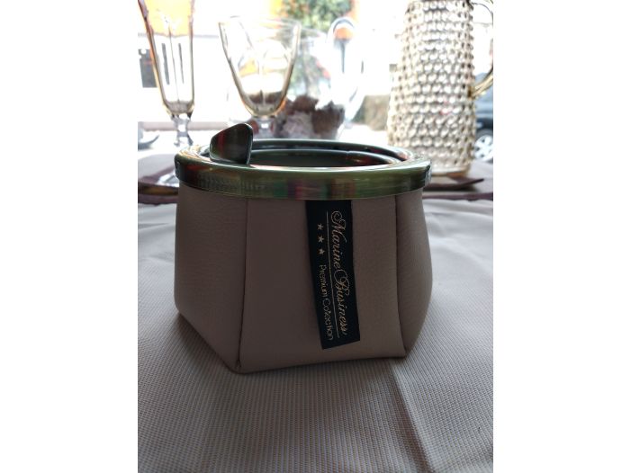 WINDPROOF Premium Anchor пепельница светло-серая с якорем, заменитель кожи