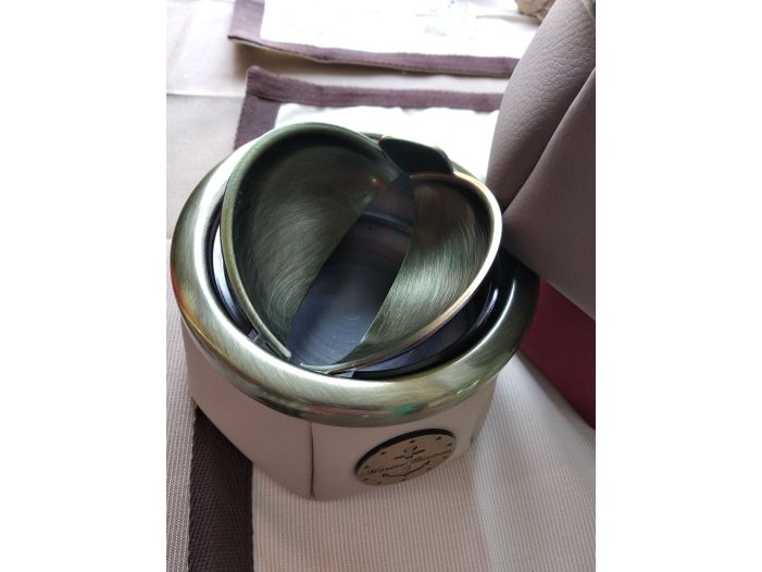 WINDPROOF Premium Anchor попільничка сіра з якорем, замінник шкіри