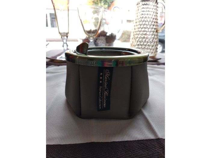 WINDPROOF Premium Anchor попільничка сіра з якорем, замінник шкіри