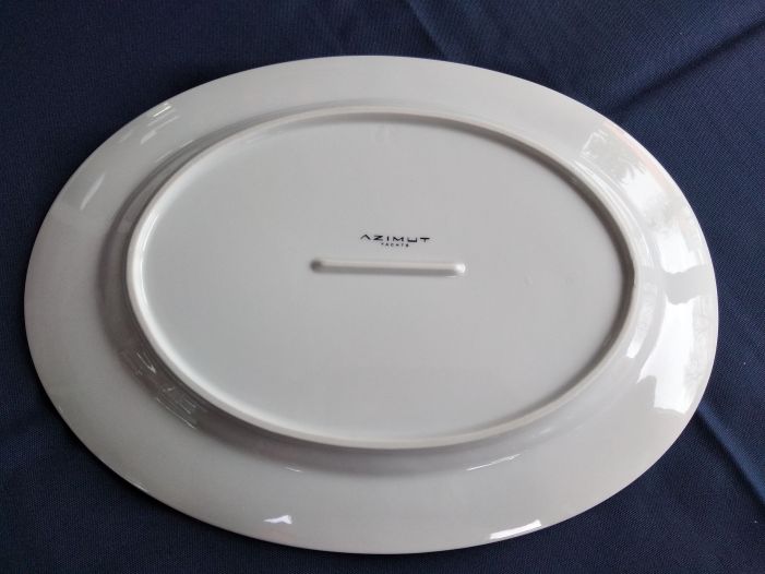 Азимут  блюдо  овальна  большая  размер  32 см