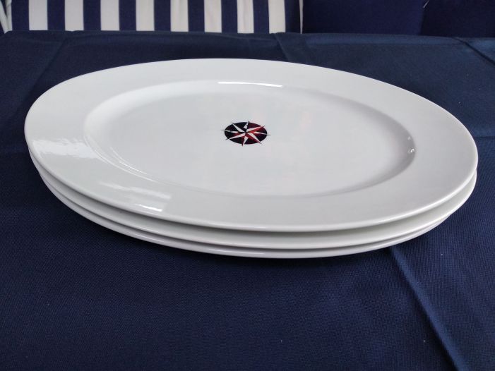 Азимут  блюдо  овальна  большая  размер  32 см