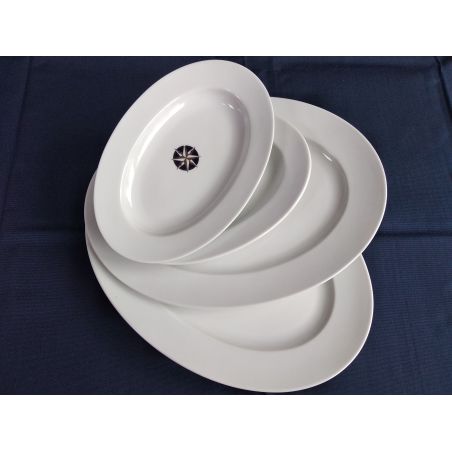 Азимут Набір сервірувальних тарілок, кераміка 22см, 3шт