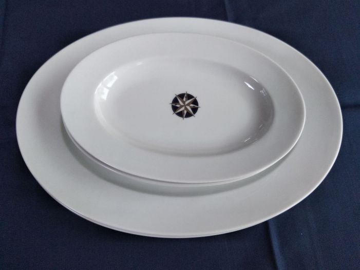 Азимут Набір сервірувальних тарілок, кераміка 22см, 3шт