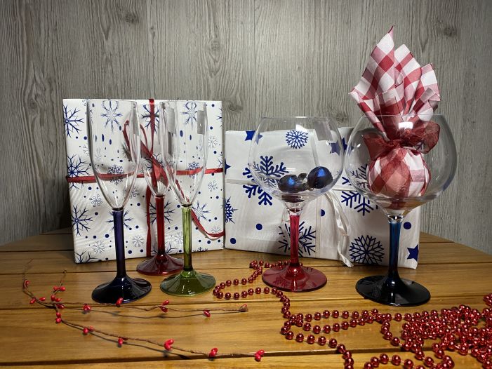 Подарунковий набір PARTY: Келихи для шампанського та келихи для вина