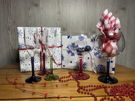 Подарунковий набір PARTY: Келихи для шампанського та келихи для вина