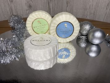 Подарунковий набір мила Bvlgari 3шт по 75гр