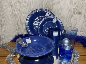 Подарунковий набір тарілок на 4 персони HARMONY та склянки 16шт.