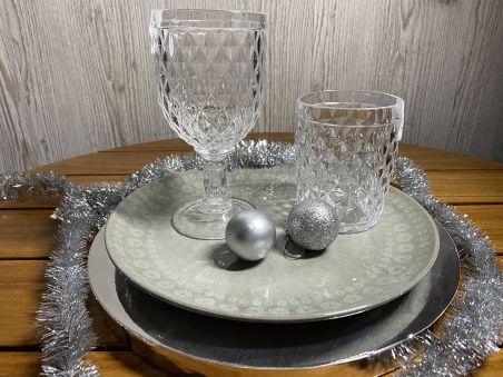 Подарунковий набір посуду HARMONY кристальний 18шт.