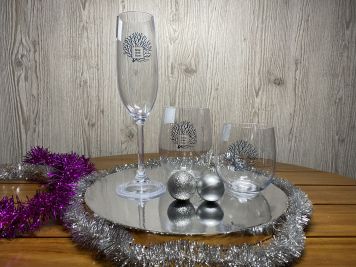 Подарунковий набір LIVING: Келихи для шампанського, склянки під віскі та склянки для води