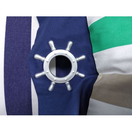 Подушка декоративна в різнокольорову смугу 40х45см.