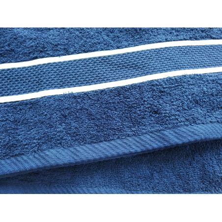 Комплект 2 рушники синіх з морським вузлом, 140x70, 70x50см.