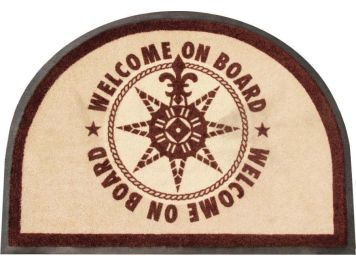 WELCOME Коврик входной "WELCOM ON BOARD BROWN", 70 x 50 см.