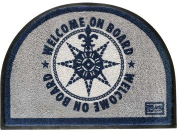 WELCOME Коврик входной "WELCOM ON BOARD BLUE", 70 x 50 см.