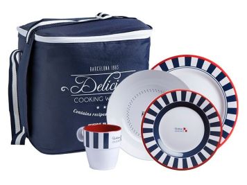 VENEZIA Набір яхтового посуду з нековзною основою на 4 персони, 16 предметів