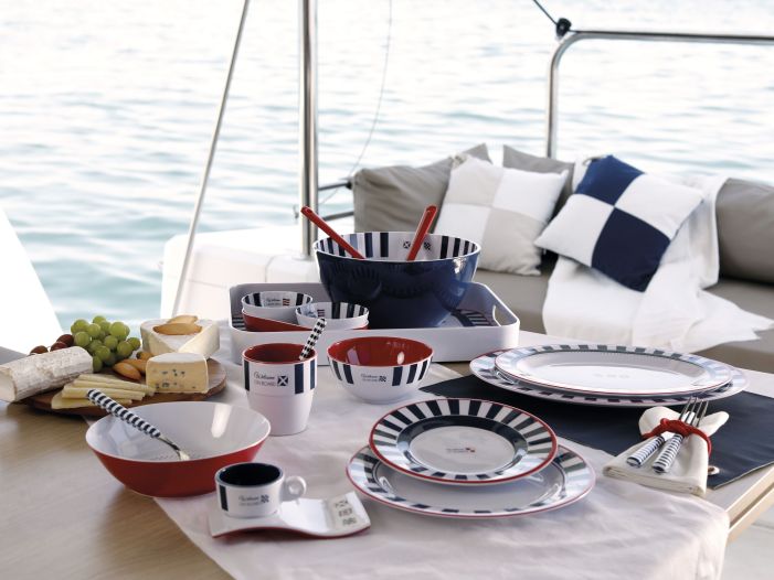 VENEZIA Набір яхтового посуду з нековзною основою на 4 персони, 16 предметів