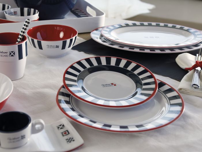 VENEZIA Набір яхтового посуду з нековзною основою на 4 персони, 16 предметів