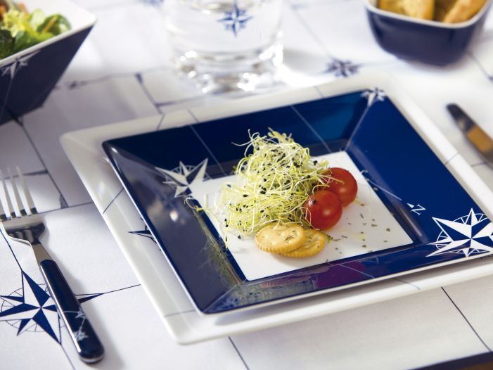 NORTHWIND квадратная обеденная тарелка ✵, набор 6 шт.